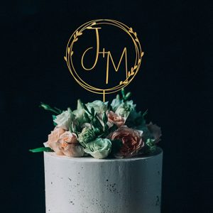 Initials Cake Toppers