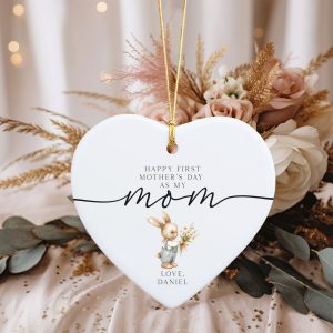 First Mother's Day Ceramic Ornament, First Mother's Day Gifts, 1st Mother's Day Gift