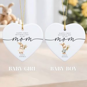 First Mother's Day Ceramic Ornament, First Mother's Day Gifts, 1st Mother's Day Gift