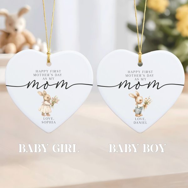 First Mother's Day Ceramic Ornament, First Mother's Day Gifts, 1st Mother's Day Gift