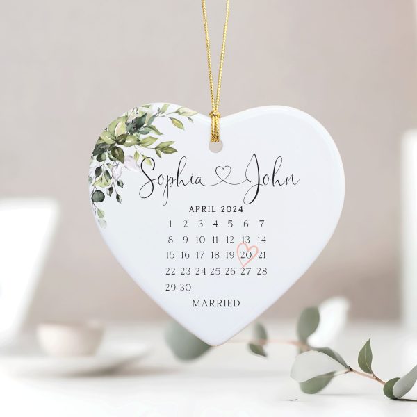Married Ceramic Ornament