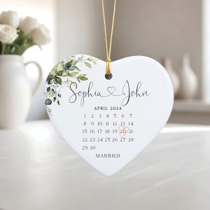 Married Ceramic Ornament