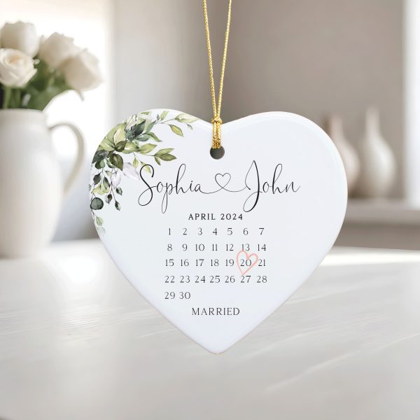 Married Ceramic Ornament