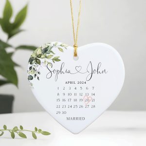 Married Ceramic Ornament