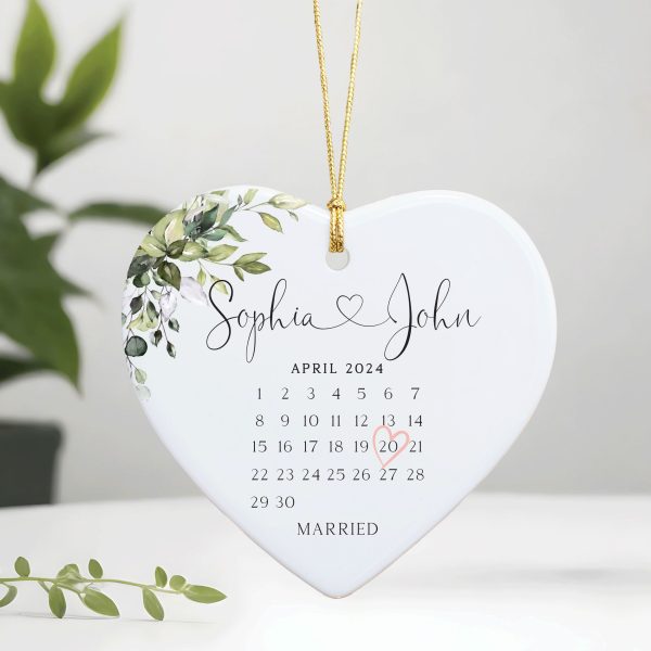 Married Ceramic Ornament