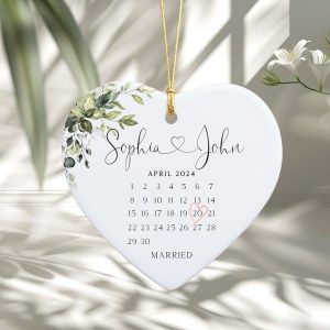 Married Ceramic Ornament