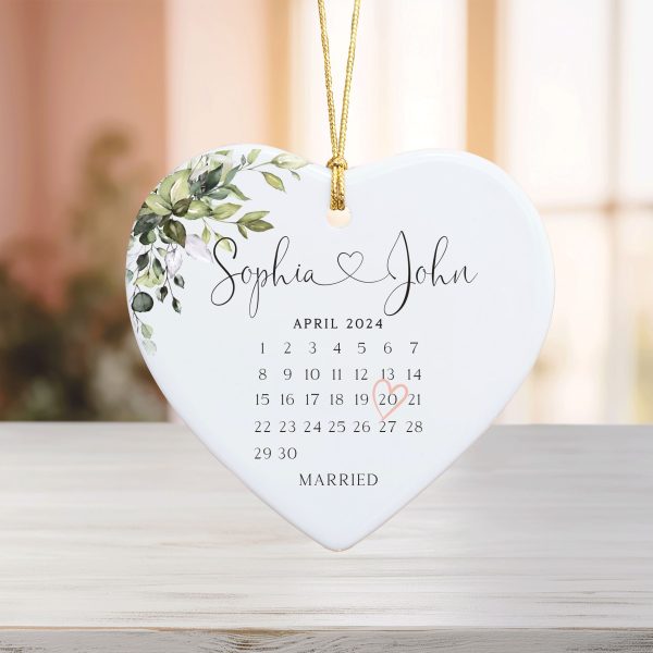 Married Ceramic Ornament