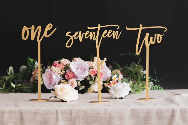 Wedding Table Numbers, Wedding Reception Centerpiece