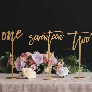 Wedding Table Numbers, Wedding Reception Centerpiece
