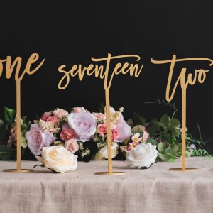 Wedding Table Numbers, Wedding Reception Centerpiece