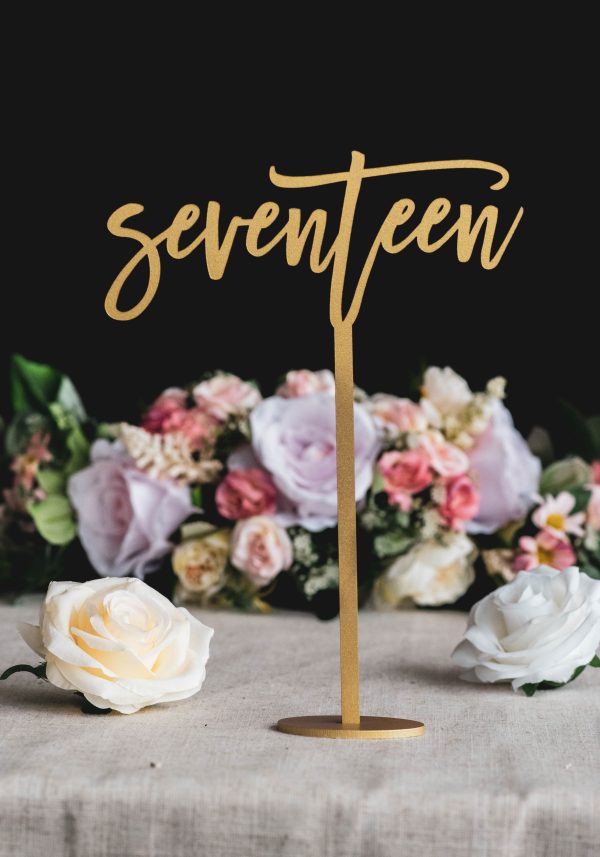 Wedding Table Numbers, Wedding Reception Centerpiece