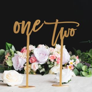 Wedding Table Numbers, Wedding Reception Centerpiece