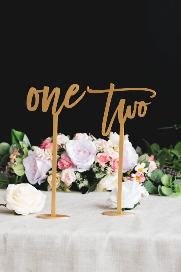 Wedding Table Numbers, Wedding Reception Centerpiece