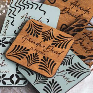 Personalized Wedding Coasters, Rustic Wedding Favors in Bulk