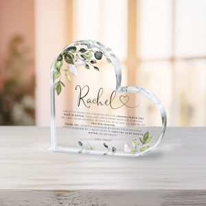 Maid of Honor Gift, Eucalyptus Maid of Honor Acrylic Plaque