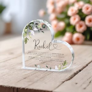 Maid of Honor Gift, Eucalyptus Maid of Honor Acrylic Plaque