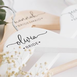 Personalized Bridesmaid Hangers, Bridal Dress Hanger