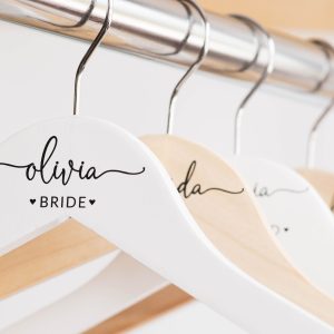 Personalized Bridesmaid Hangers, Bridal Dress Hanger