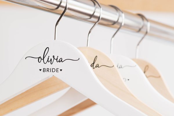 Personalized Bridesmaid Hangers, Bridal Dress Hanger