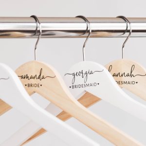 Personalized Bridesmaid Hangers, Bridal Dress Hanger