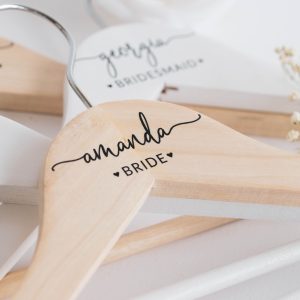 Personalized Bridesmaid Hangers, Bridal Dress Hanger