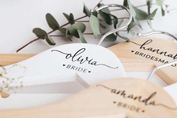 Personalized Bridesmaid Hangers, Bridal Dress Hanger