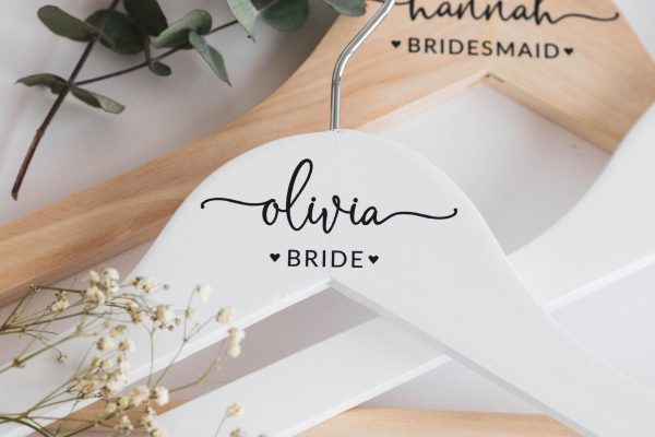 Personalized Bridesmaid Hangers, Bridal Dress Hanger