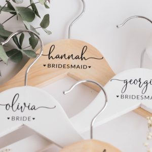 Personalized Bridesmaid Hangers, Bridal Dress Hanger