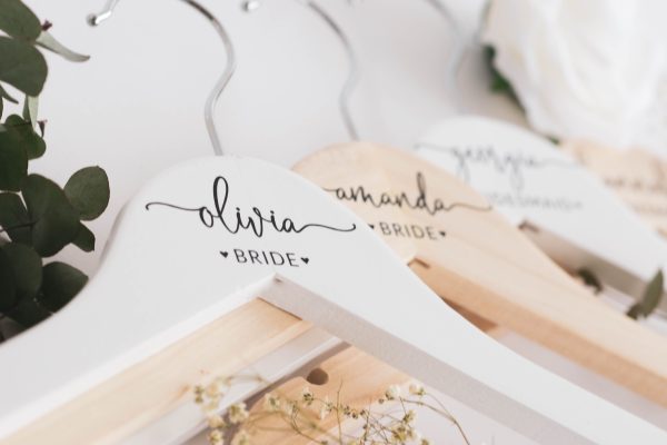 Personalized Bridesmaid Hangers, Bridal Dress Hanger