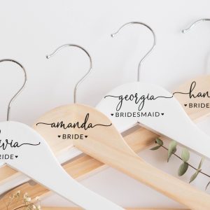 Personalized Bridesmaid Hangers, Bridal Dress Hanger