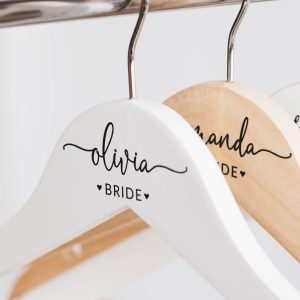 Personalized Bridesmaid Hangers, Bridal Dress Hanger