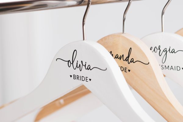 Personalized Bridesmaid Hangers, Bridal Dress Hanger