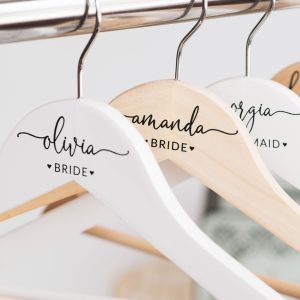 Personalized Bridesmaid Hangers, Bridal Dress Hanger