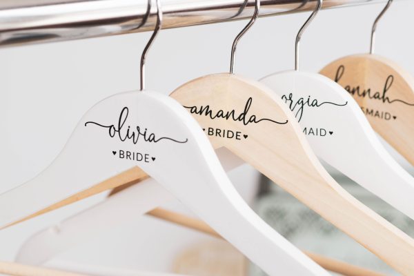 Personalized Bridesmaid Hangers, Bridal Dress Hanger