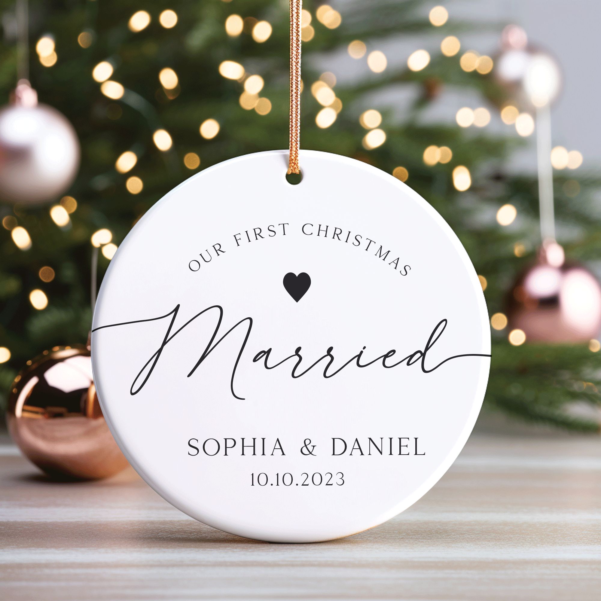 15---Our-First-Christmas-Married_0000_Vector-Smart-Object63-copy-6 First Christmas Married Ornament, Wedding Gift for Christmas