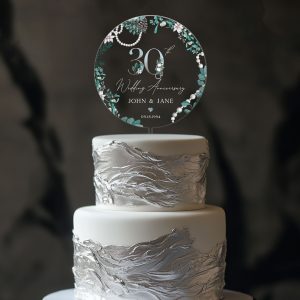 30th Anniversary Cake Topper, Pearl Wedding Anniversary