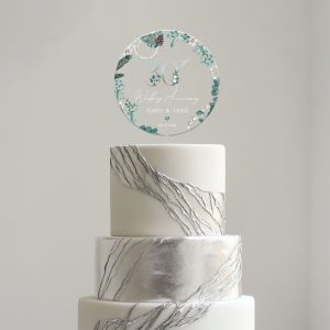 30th Anniversary Cake Topper, Pearl Wedding Anniversary