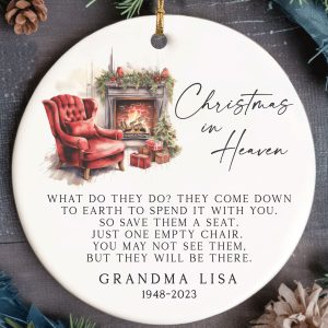 Memorial Christmas Ornament, Christmas in Heaven Gift