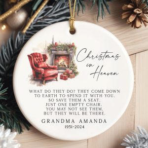 Memorial Christmas Ornament, Christmas in Heaven Gift