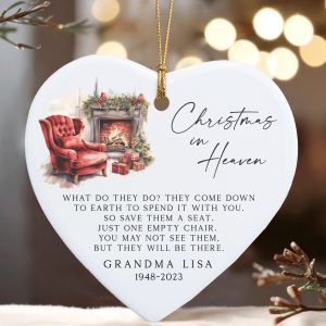 Memorial Christmas Ornament, Christmas in Heaven Gift