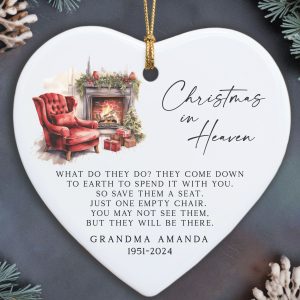 Memorial Christmas Ornament, Christmas in Heaven Gift