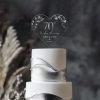 70th Anniversary Cake Topper, Platinum Wedding Anniversary
