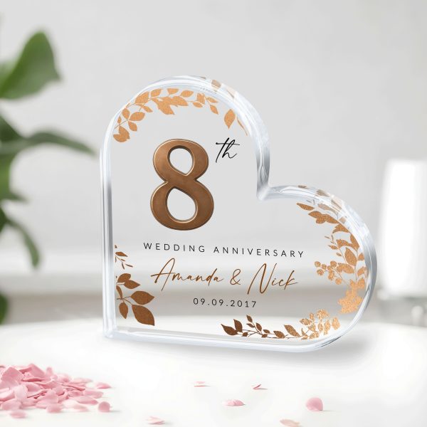 8th Anniversary Gift, Bronze Wedding Anniversary Gift