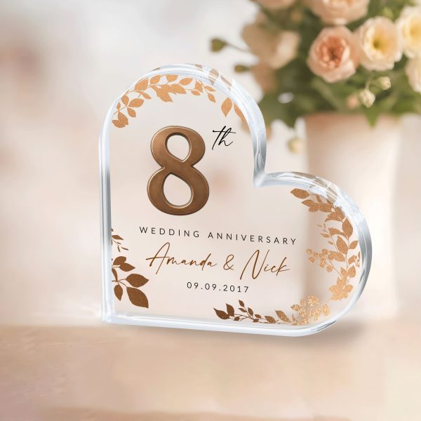 8th Anniversary Gift, Bronze Wedding Anniversary Gift