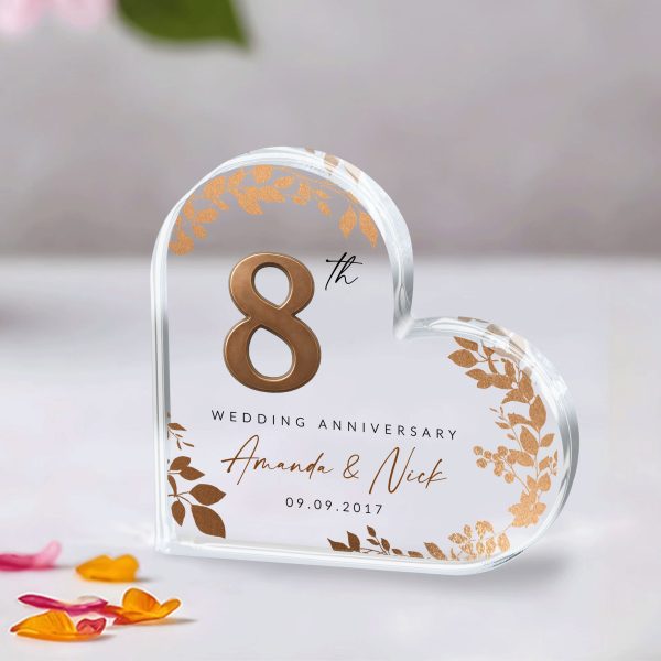 8th Anniversary Gift, Bronze Wedding Anniversary Gift