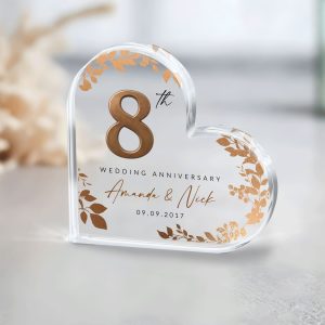 8th Anniversary Gift, Bronze Wedding Anniversary Gift