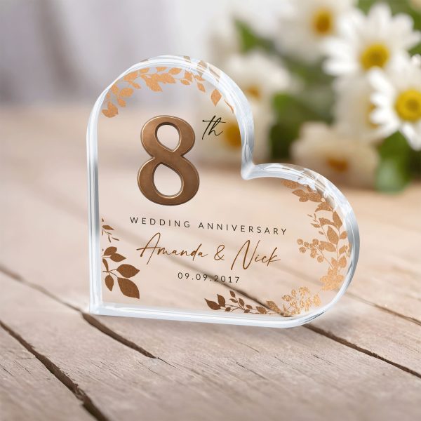 8th Anniversary Gift, Bronze Wedding Anniversary Gift