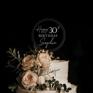 Custom Name Birthday Cake Topper, Birthday Acrylic Cake Topper