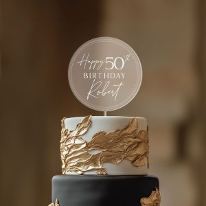 Custom Name Birthday Cake Topper, Birthday Acrylic Cake Topper