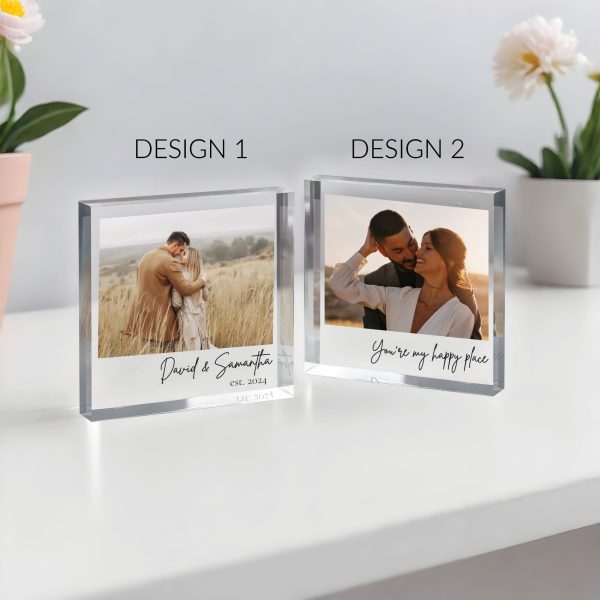 Personalized Acrylic Photo Block, Custom Photo Acrylic Plaque